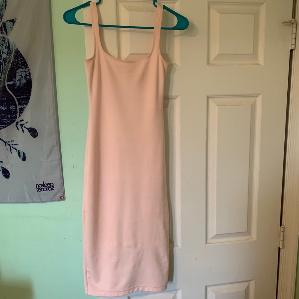 Baby pink AA body con dress